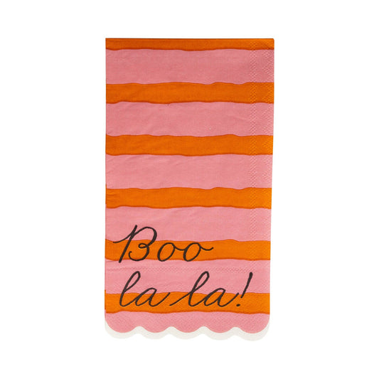 “Boo La La” 🎃 Pink & Orange Halloween Dinner Napkins (24 Count) by My Mind's Eye