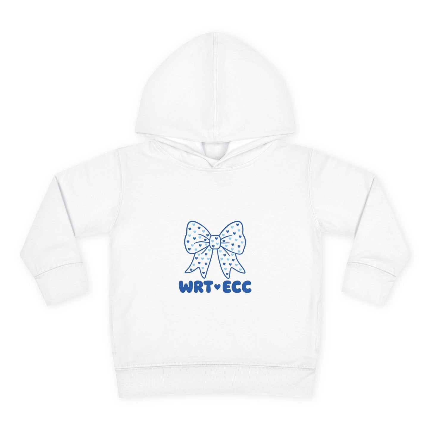 “Heart on Her Sleeve” 🎀 Heart-Filled Statement Bow WRT ECC Toddler Hoodie by CGO