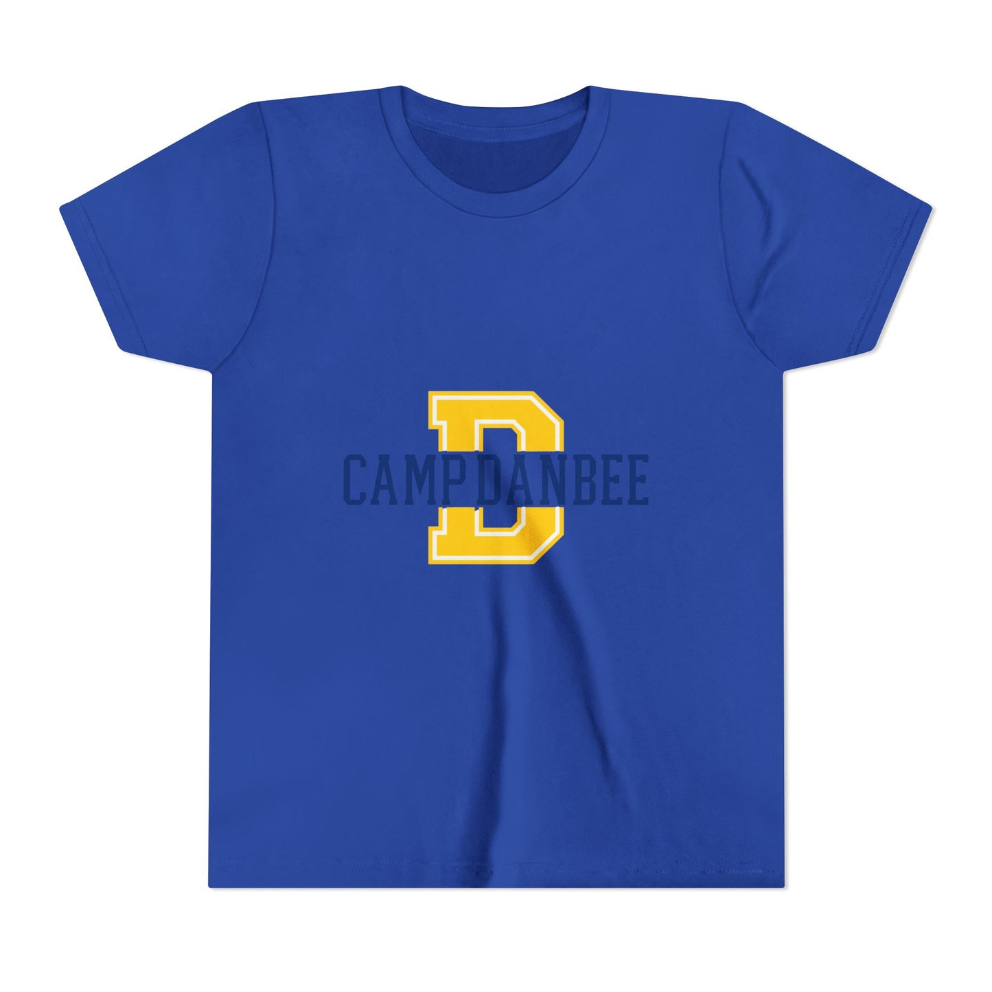 Youth Tee — 'Camp Danbee' Letterman D Logo Kids Shirt