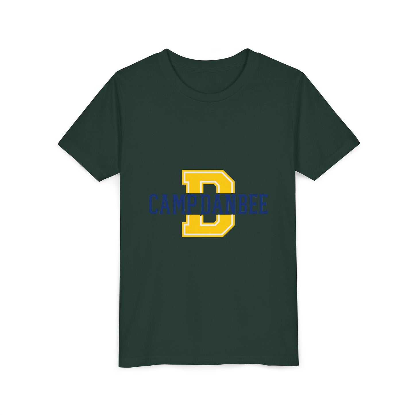 Youth Tee — 'Camp Danbee' Letterman D Logo Kids Shirt