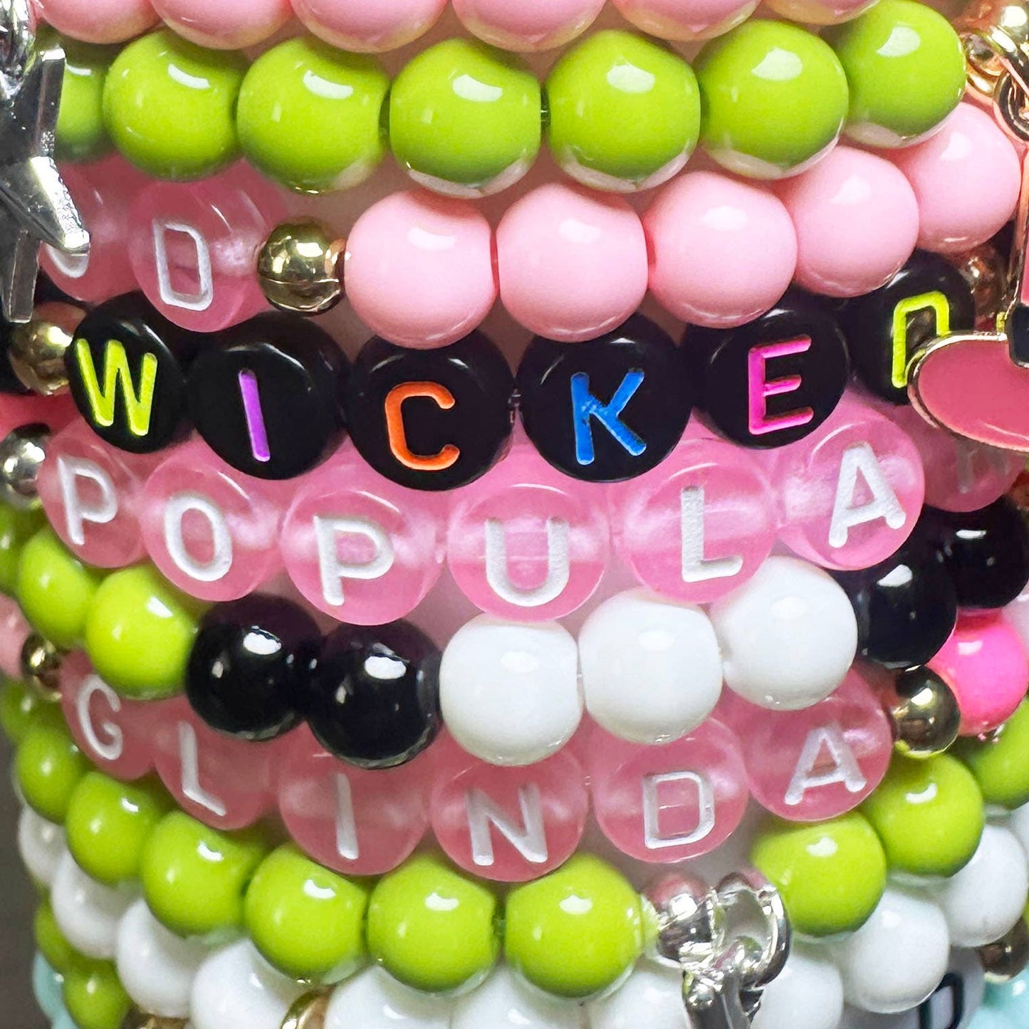 Tween and teen Wicked bracelet stack with sparkle
