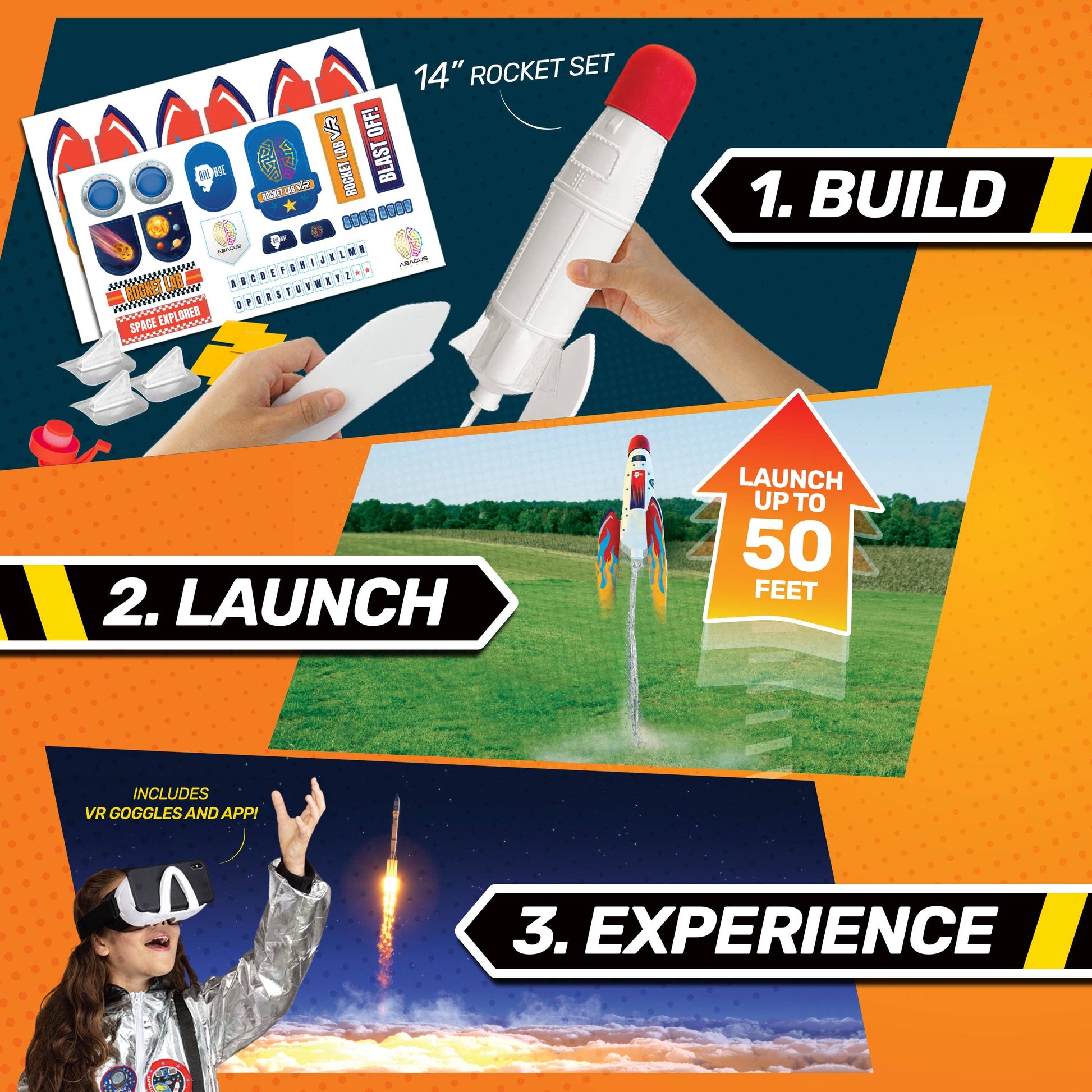 Bill Nye Rocket Lab VR STEM kit for kids