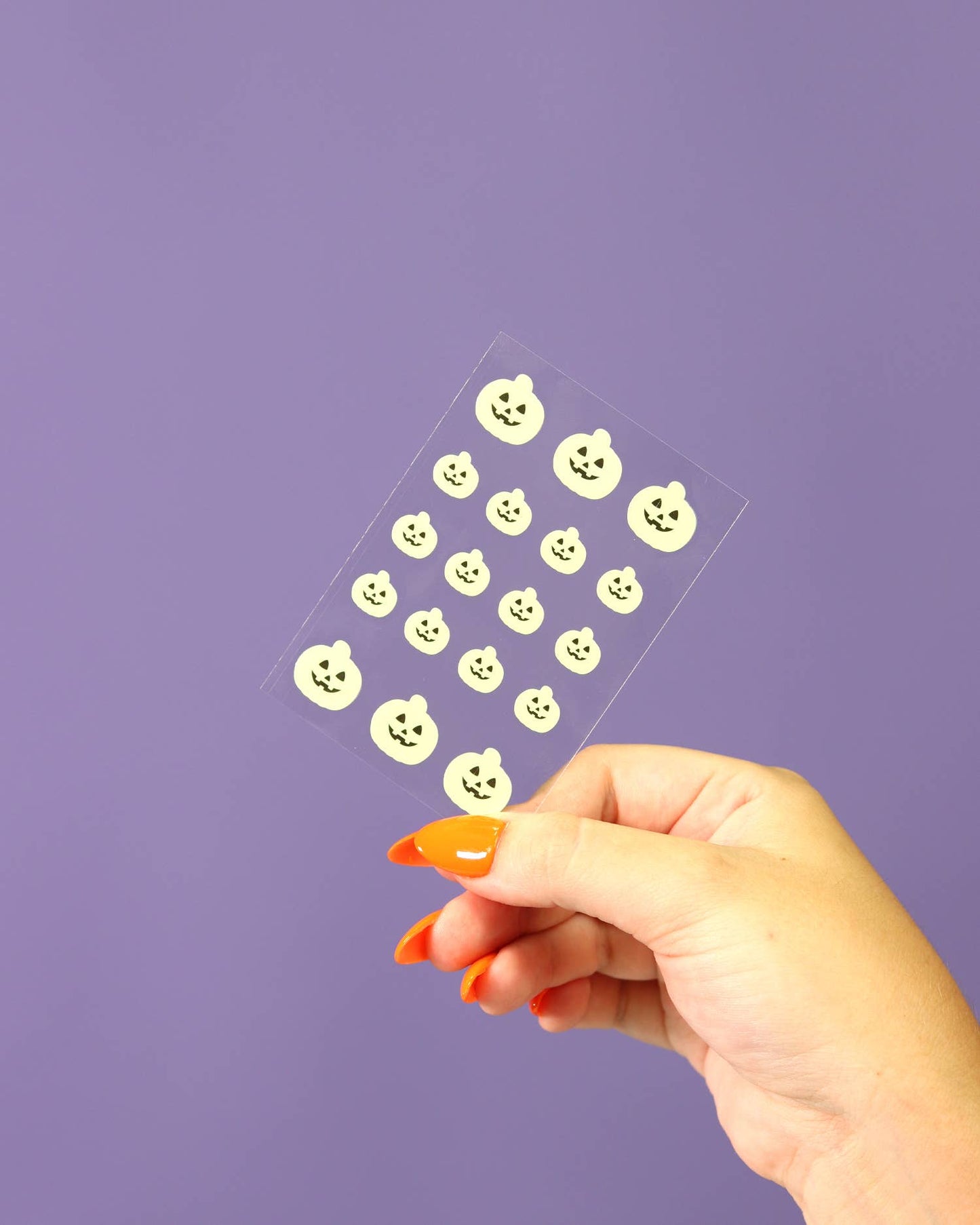 “Glow Up, Ghoul” 🎃 Glow in the Dark Pumpkin Halloween Pimple Patches