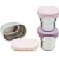 "Dip Switch" 🥕 Stainless Steel Dip Containers for Lunch (Set of 3) by WeeSprout