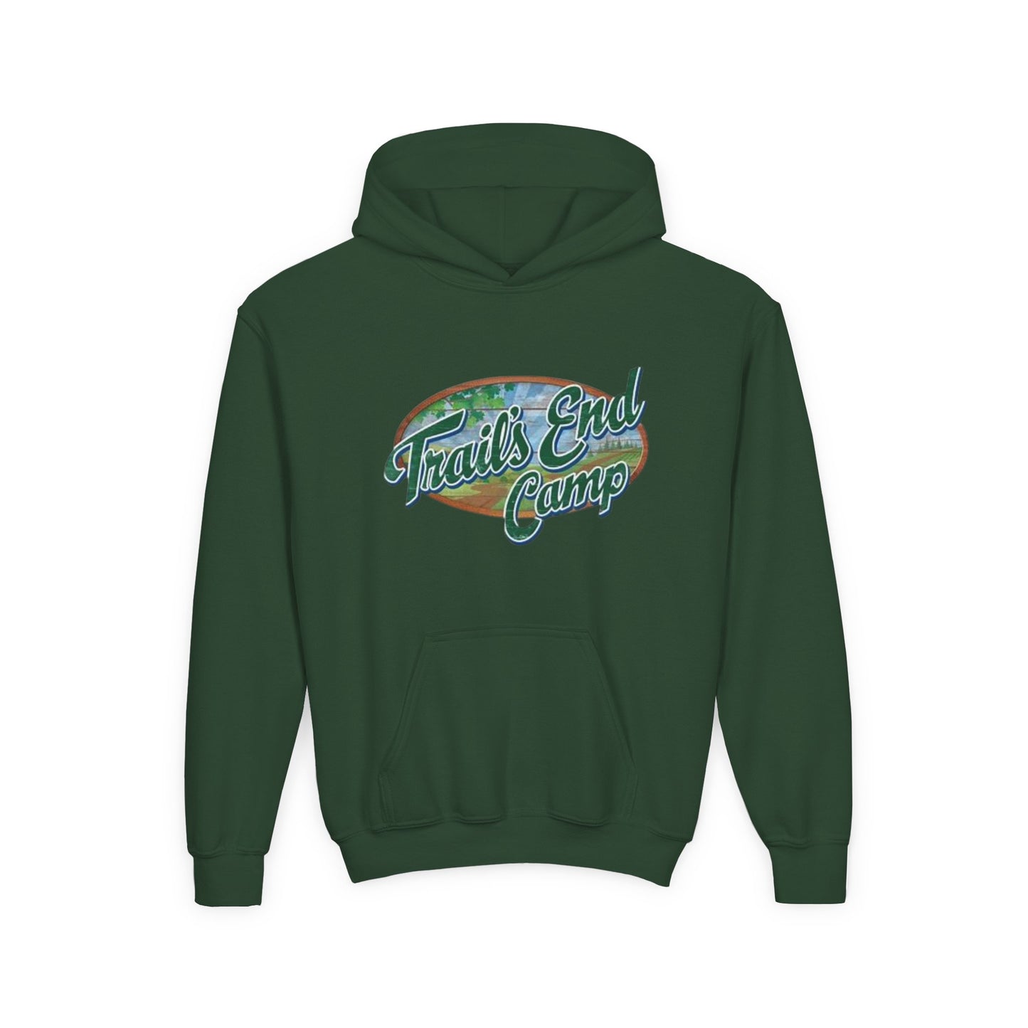 Youth Hoodie — Trails End Camp Retro Logo Sweatshirt