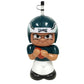 Philadelphia Eagles Big Sip 3D water bottle, NFL quarterback shape, 16oz, reusable straw, fun for kids.