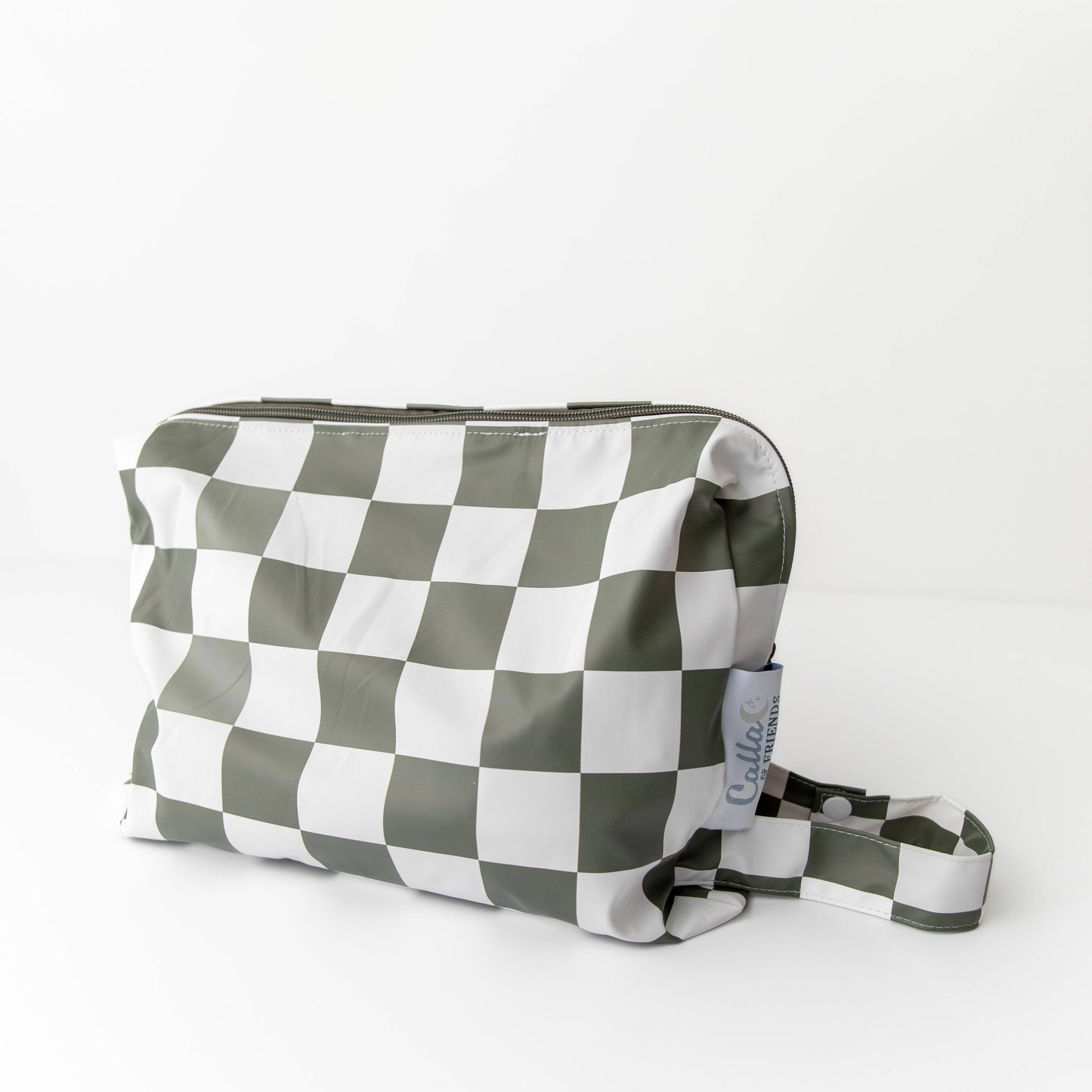 "Everything Wet" 💦 Brush Stripes Blue Wet Bag by Calla & Friends
