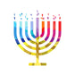 Festive Hanukkah paper napkins with menorah design