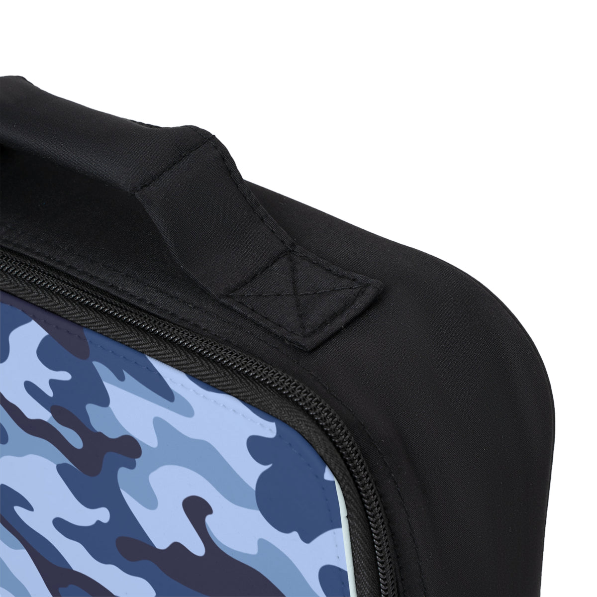 “Mess Hall” 🍱 Personalized Blue Camo Insulated Lunch Bag by CGO