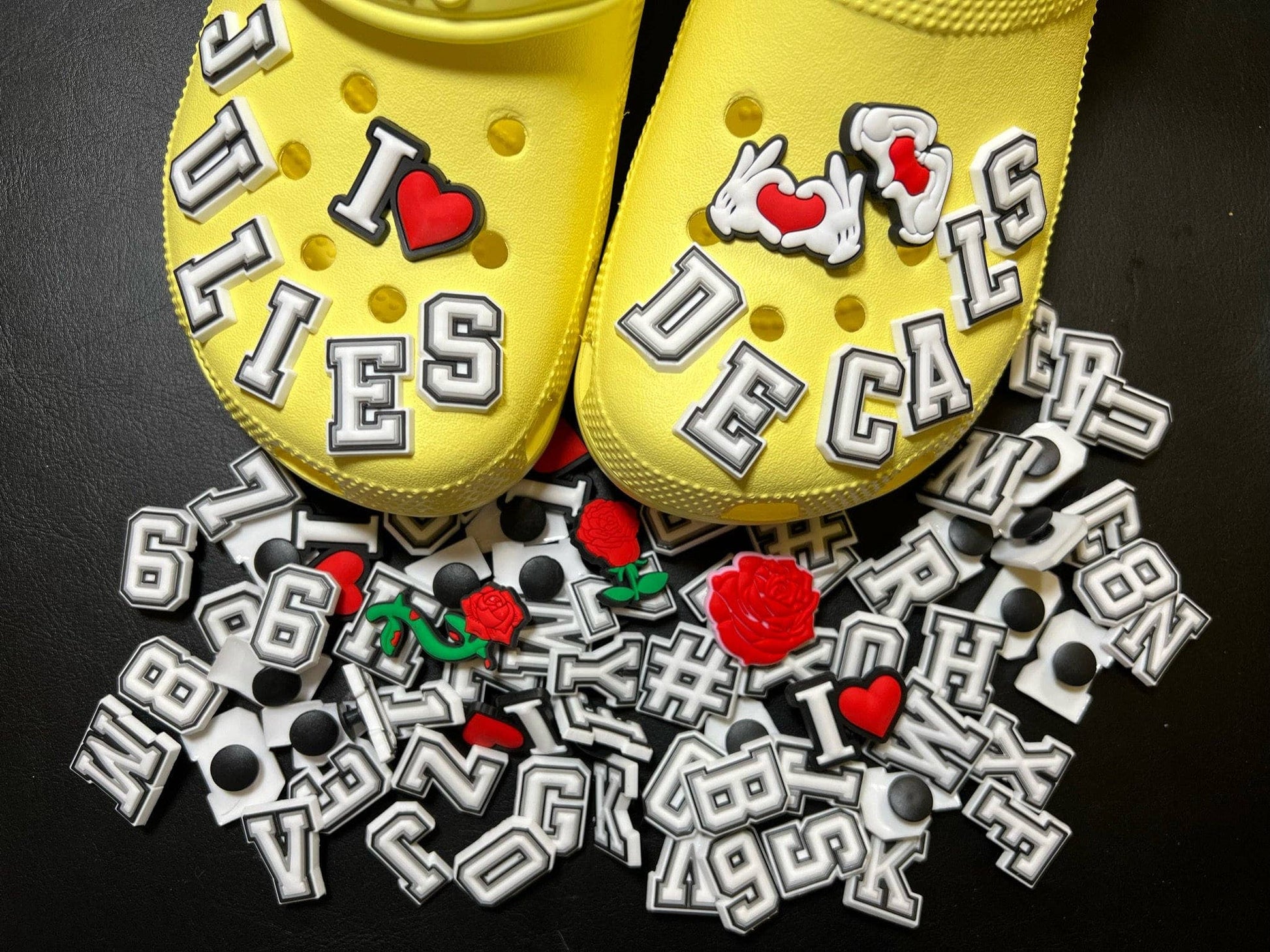Fancy PVC shoe charms for Crocs shoes