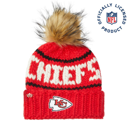 Lele Sadoughi x NFL Chiefs merino wool beanie