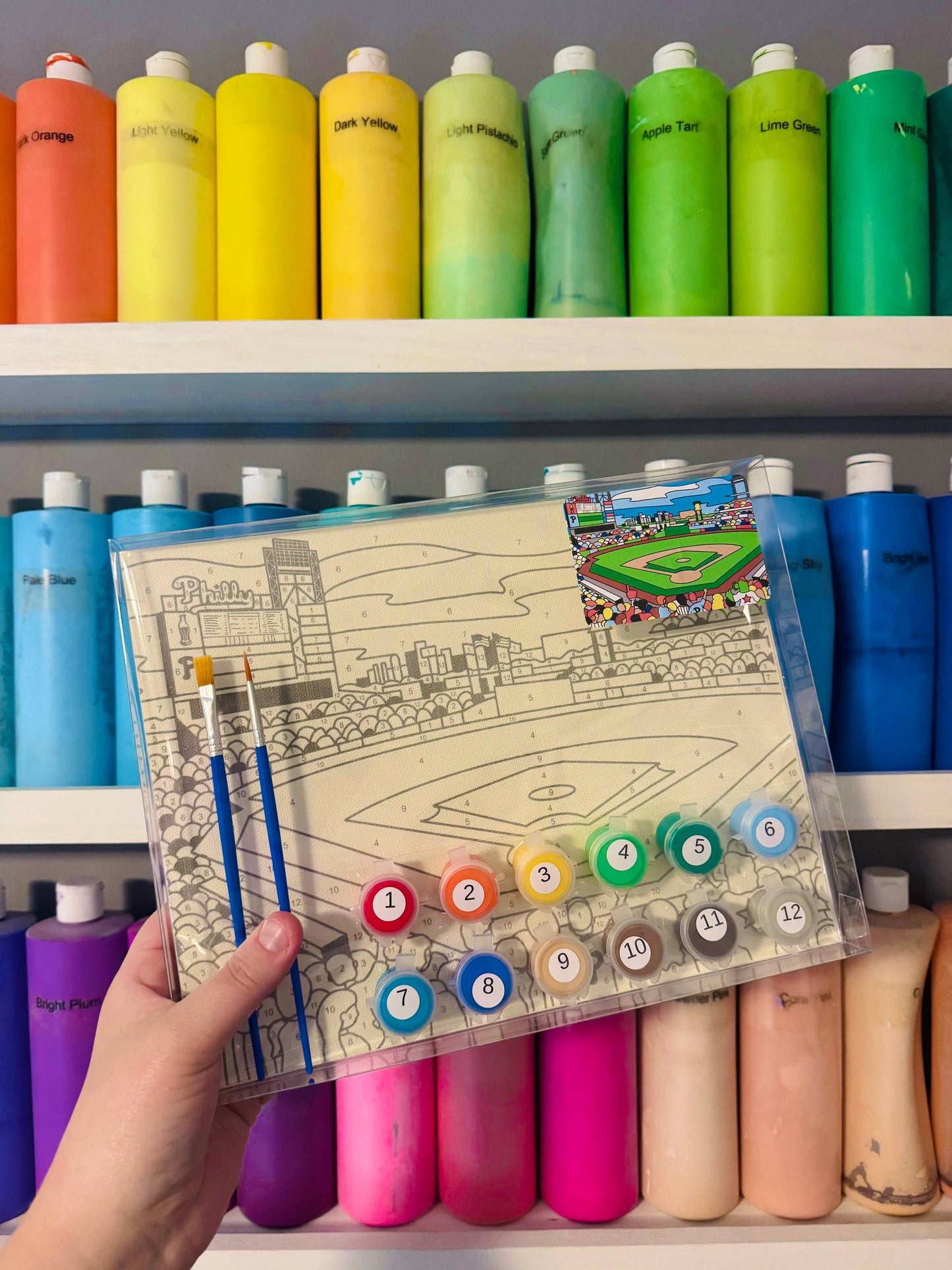"Philly Forever" 🏛️ The Bank Philly Paint by Number Kit by Colorful Creators