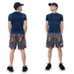 "Fourth & Graffiti" 🏈 Boys Football Print Mesh Shorts by Flow Society