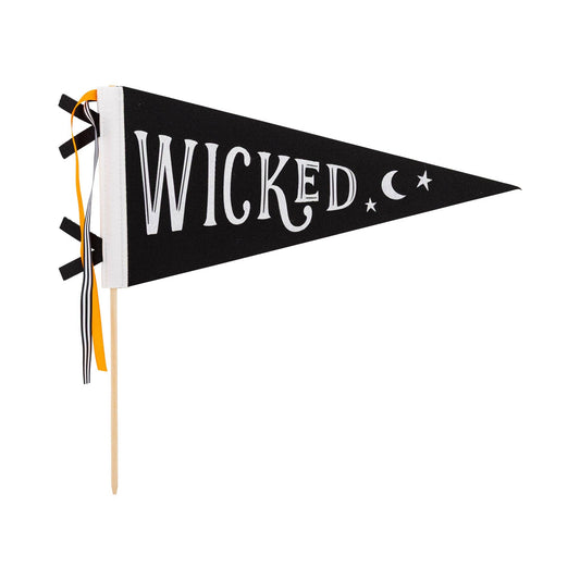 “Wicked Wins” 🧙 Felt Halloween Pennant