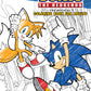 Sonic the Hedgehog adult coloring book front cover