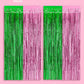 “Wicked Witch” 💚💕 Wicked Inspired Foil Curtain pink + green 2 pcs x 3'x6.5' by xo, fetti