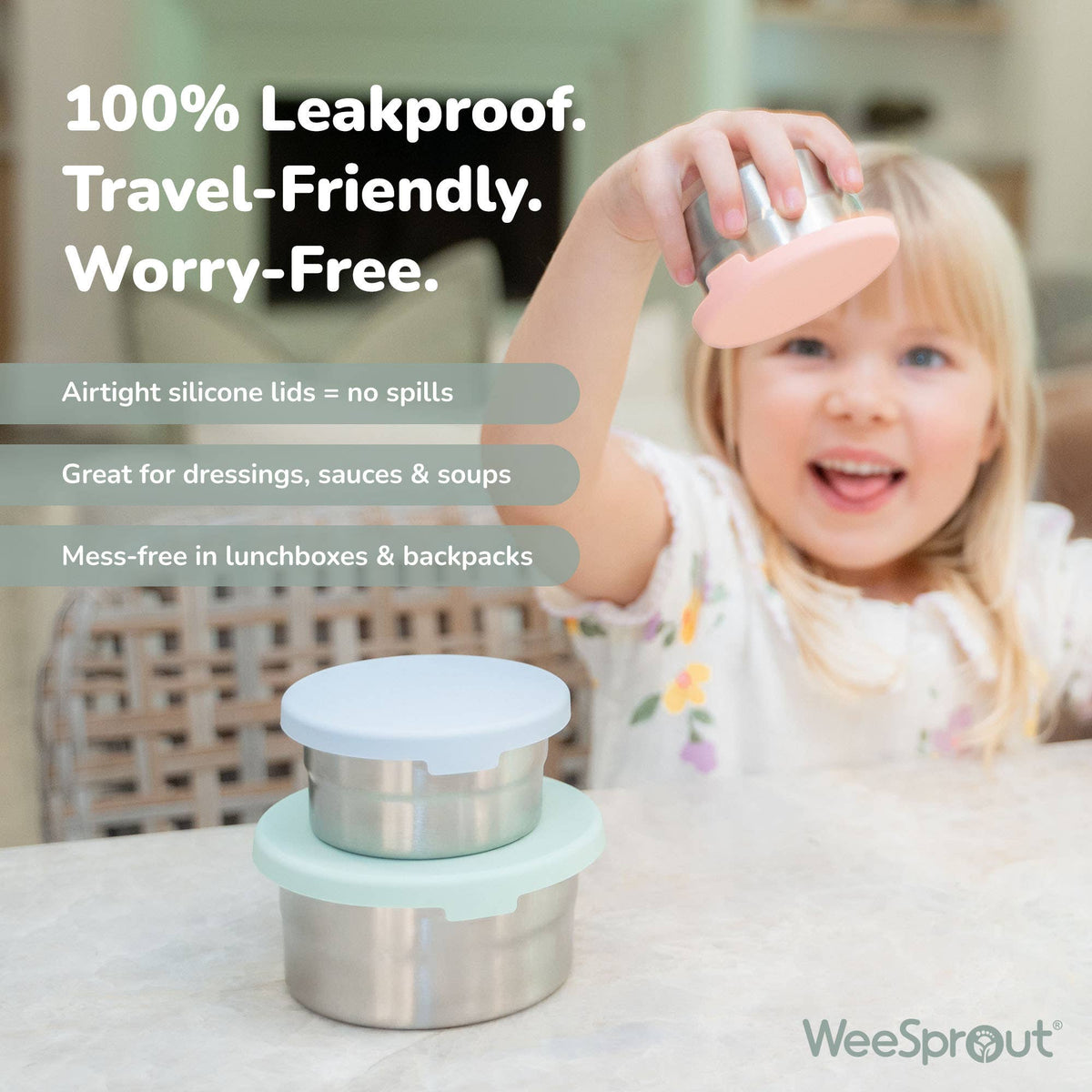 "Nest Egg" 🥣 Stainless Steel Nesting Food Storage Containers (Set of 3) by WeeSprout