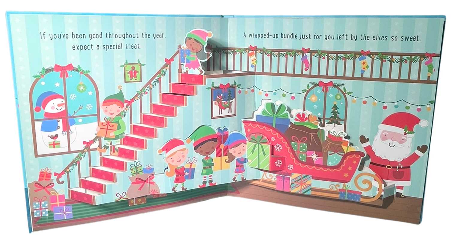 Pop-up Christmas book with rhyming text and illustrations