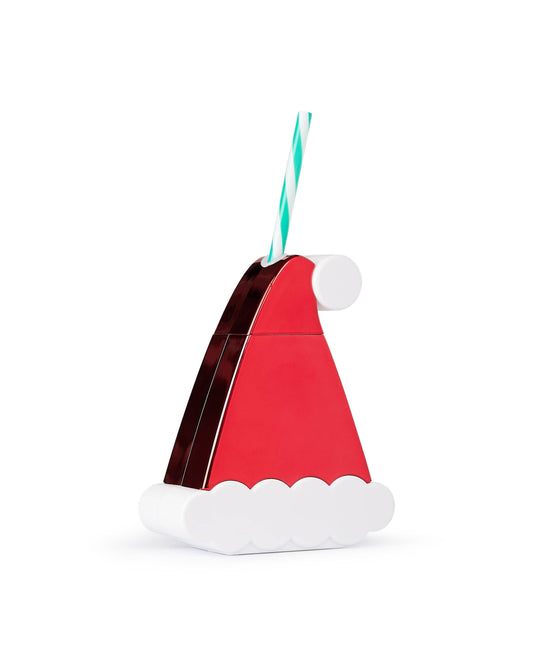 “Sip, Sip, Santa” 🎅 Holiday Hat Sipper