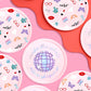Era-inspired paper plates for cake or dinner