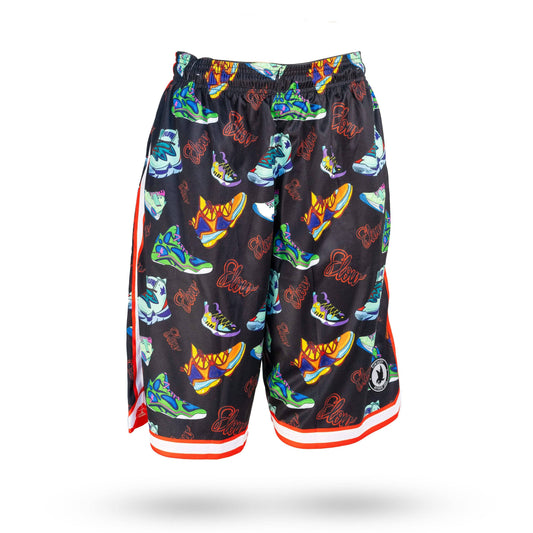 “The Shoo-In” 👟 Boys Sneaker Print Athletic Shorts by Flow Society