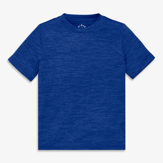 "The Classic Tee" 💙 Kids StayCool Everyday Tee — Soft Solid Crewneck