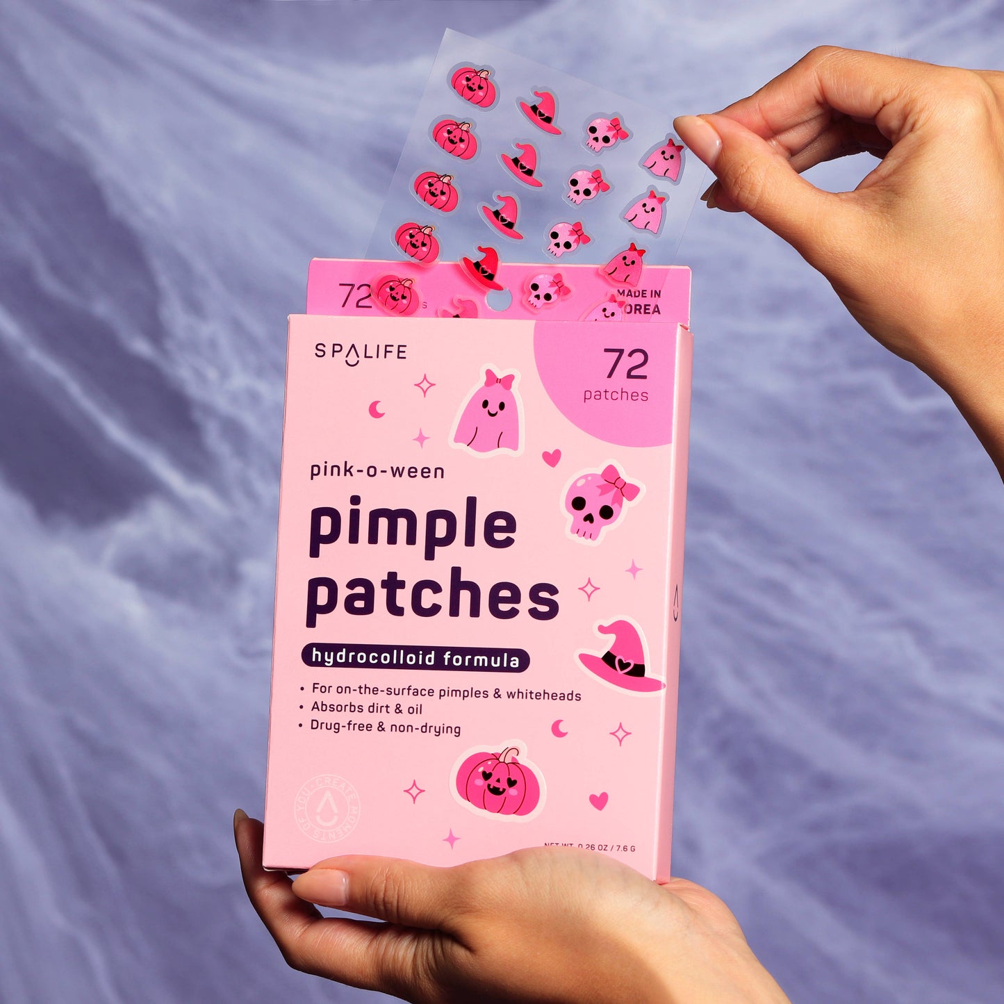 “Boo-Blemish Be Gone” 🎃 Pink Halloween Pimple Patches by My Spa Life