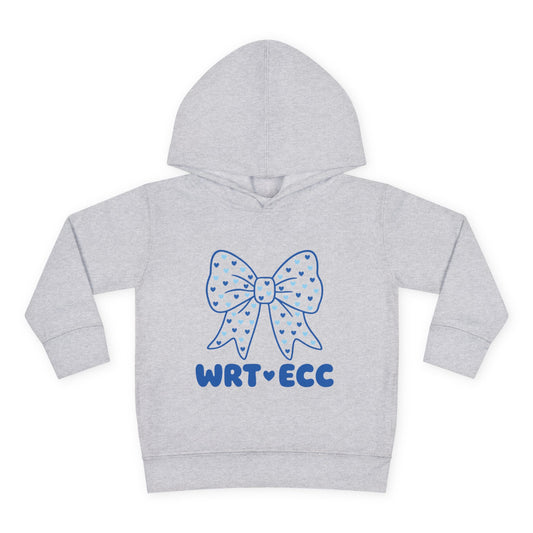“Heart on Her Sleeve” 🎀 Heart-Filled Statement Bow WRT ECC Toddler Hoodie by CGO