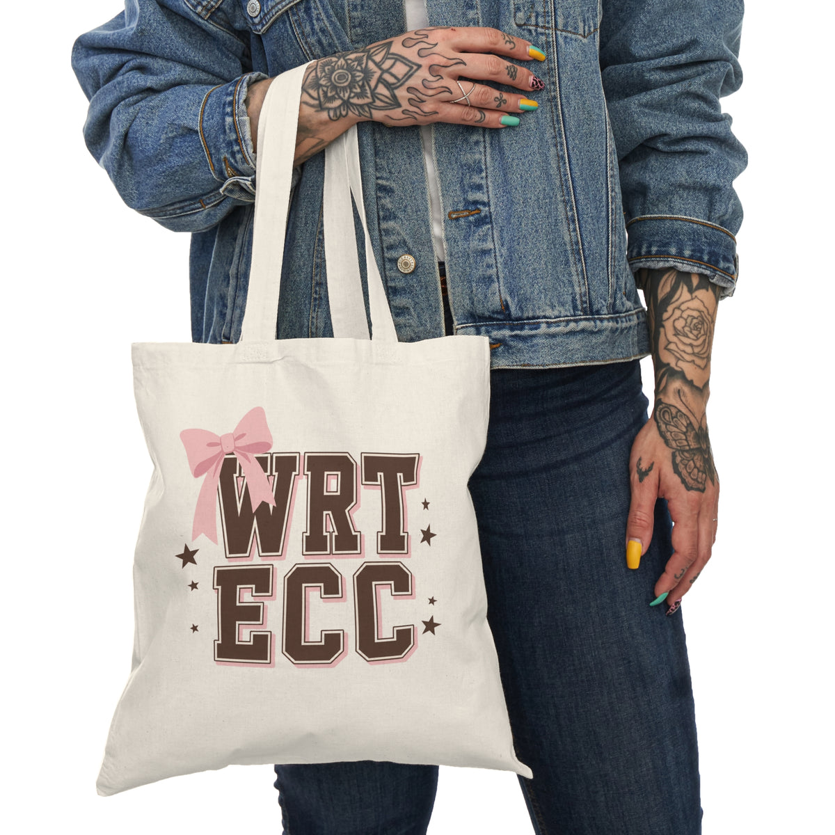 “Team Coquette” 🎀 Coquette Varsity WRT ECC Spirit Tote Bag by CGO