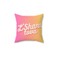 Rosh Hashanah Jewish Holiday Pillow, 14” x 14” throw pillow featuring Jewish New Year symbols. A blend of festive decor and comfort, perfect for post-dinner naps or family gatherings. Machine washable pillow cover, easy to care for and a cozy addition to your home.