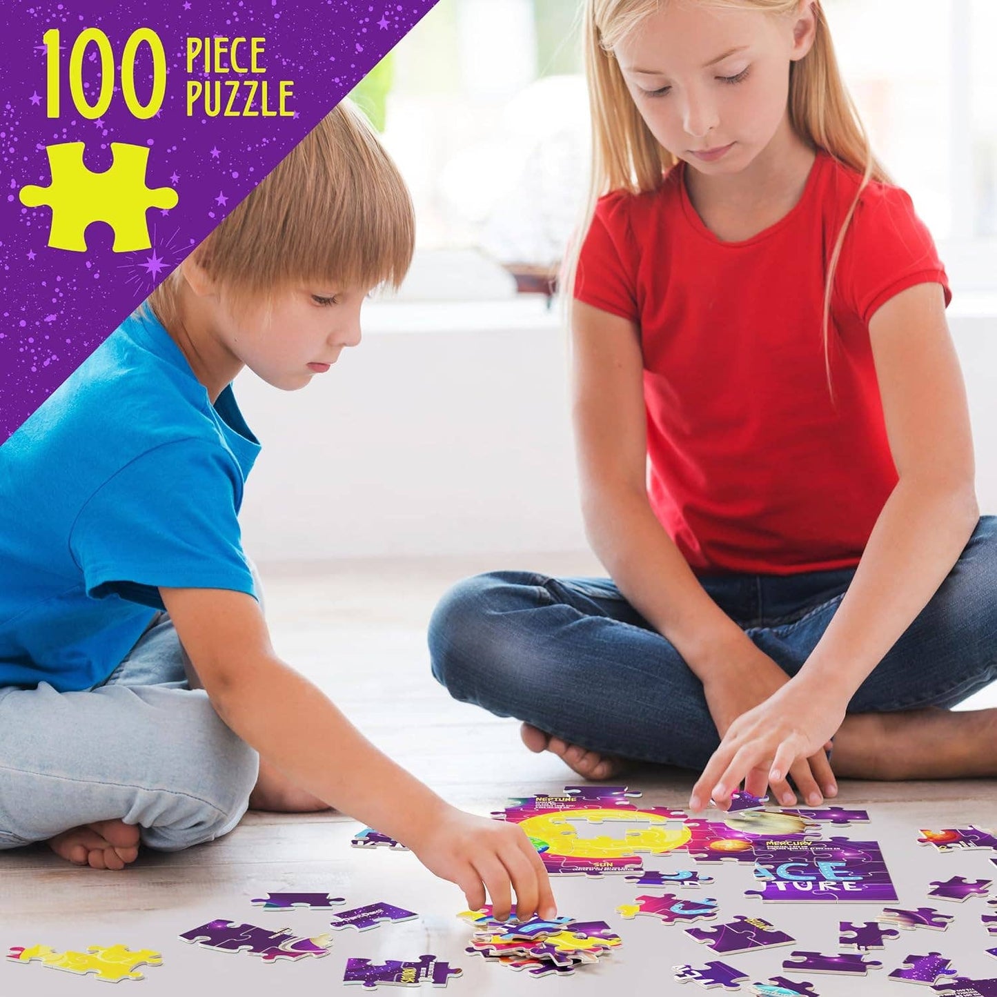 "After Hours" 🌌 Glow-in-the-Dark 100-Piece Galaxy Puzzle by Dan&Darci