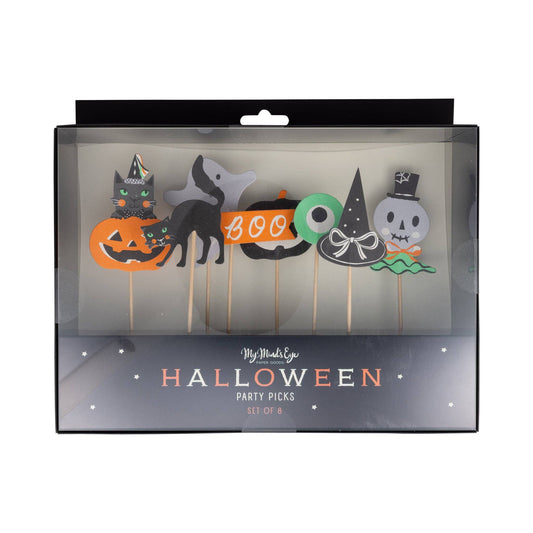 “Pick Your Poison” ☠️ Halloween Cupcake Party Picks (8 Count) by My Mind's Eye