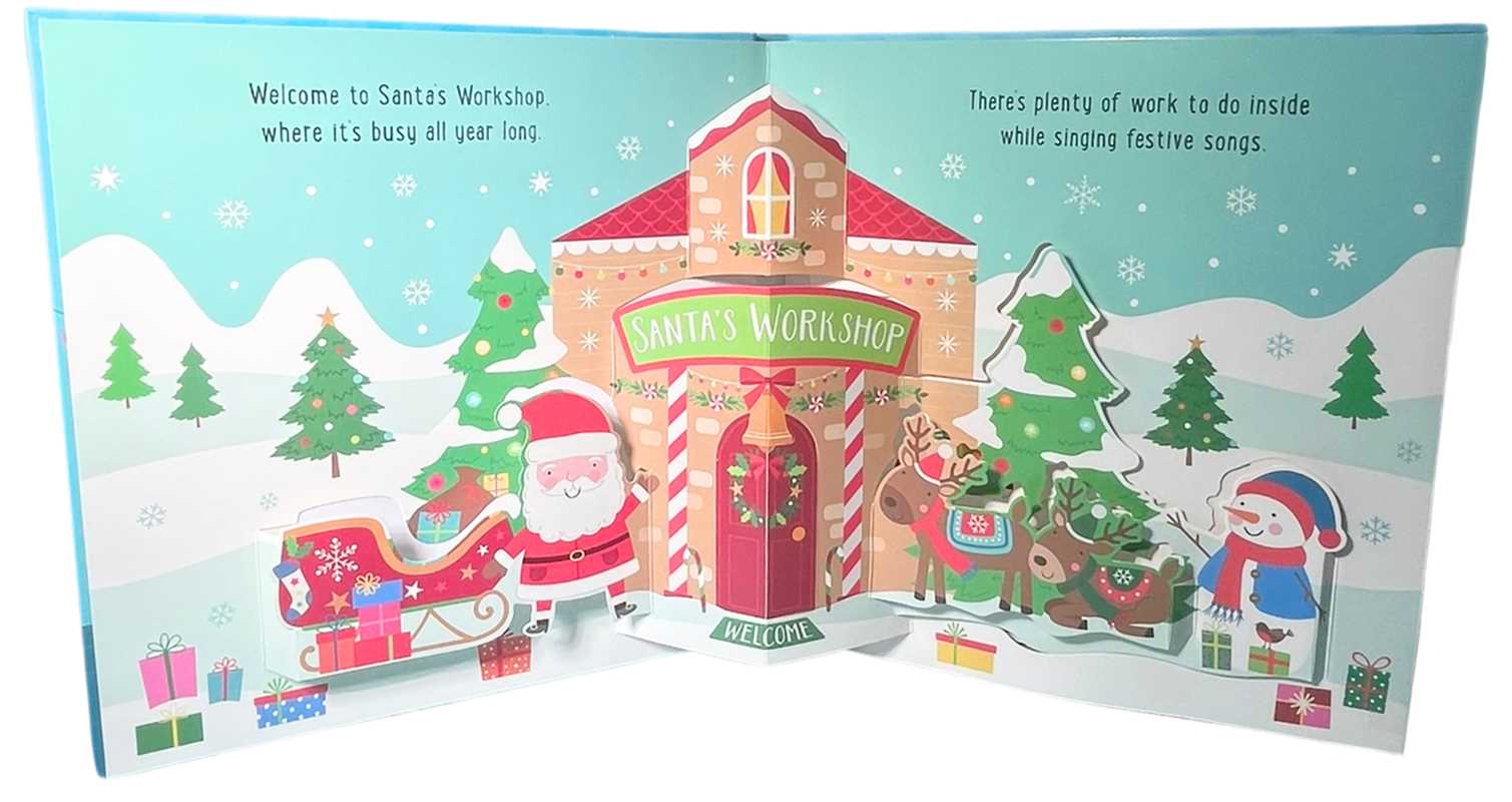 Interactive Christmas storybook with 3D pop-up scenes