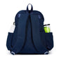 “Game On” 🎾 Tennis Backpack: Quilted Navy White