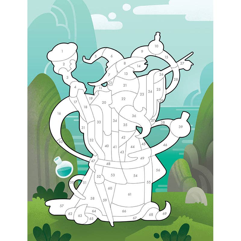 "Sticker Sorcery" 🦄 Sticker by Number Mythical Creatures - 700 Stickers by Insight Editions - #1 Pop Culture Publisher