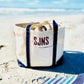Classic boat tote bag with zip top, durable cotton canvas, roomy in hot pink, navy, coral