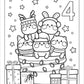 Metallic marker Christmas art activity