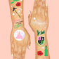 “Wicked Witch Emerald City Tats” 💚🩷 50 temporary tattoos, kids