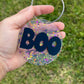Boo acrylic tag for Halloween baskets