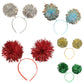 Color war headband – tinsel pompom style, summer 2025 must-have, five colors