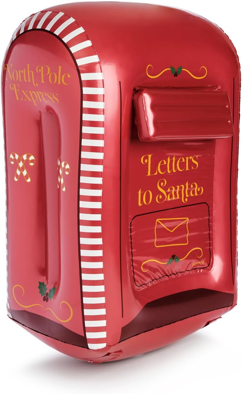 inflatable santa mailbox christmas decoration outdoor