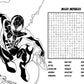 Marvel word search puzzles and coloring pages