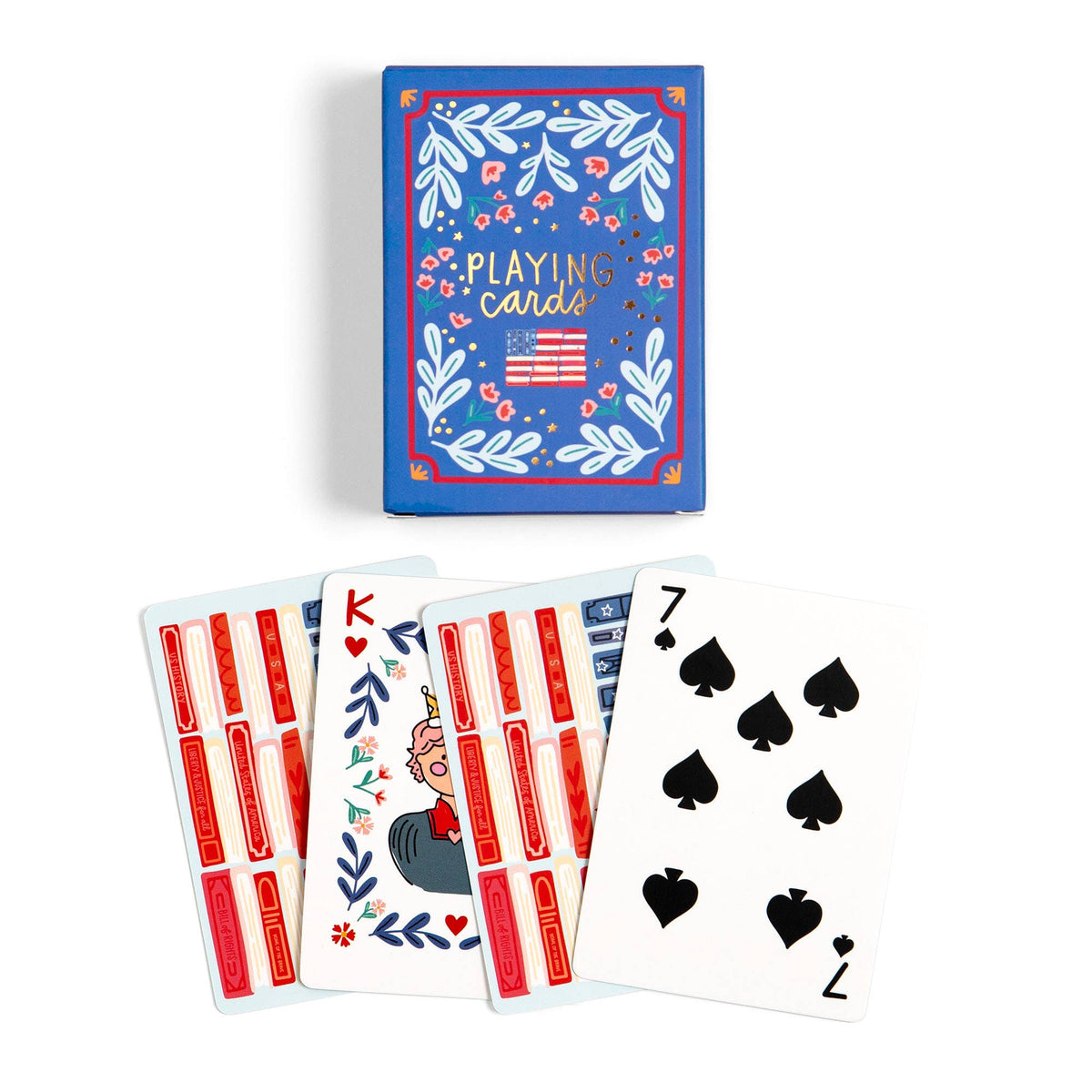 "Deal Me In" 🃏 American Flag Playing Cards Deck by Pippi Post