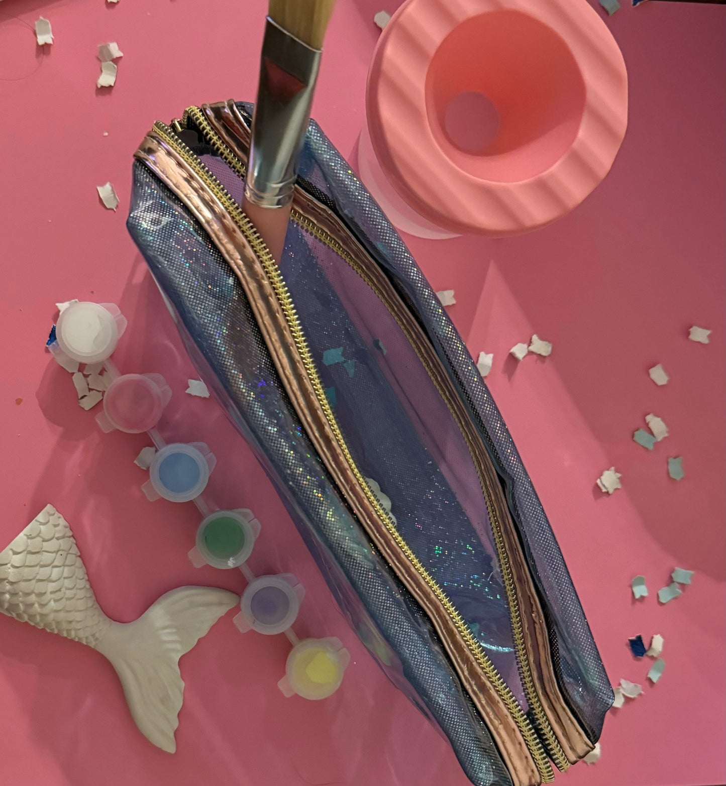 Eye-catching glitter pouch designed to add sparkle to your day, perfect for personal use or as a thoughtful gift. Available in assorted colors