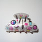 Graphic claw clip with makeup icons – cute for girls, teens, and women