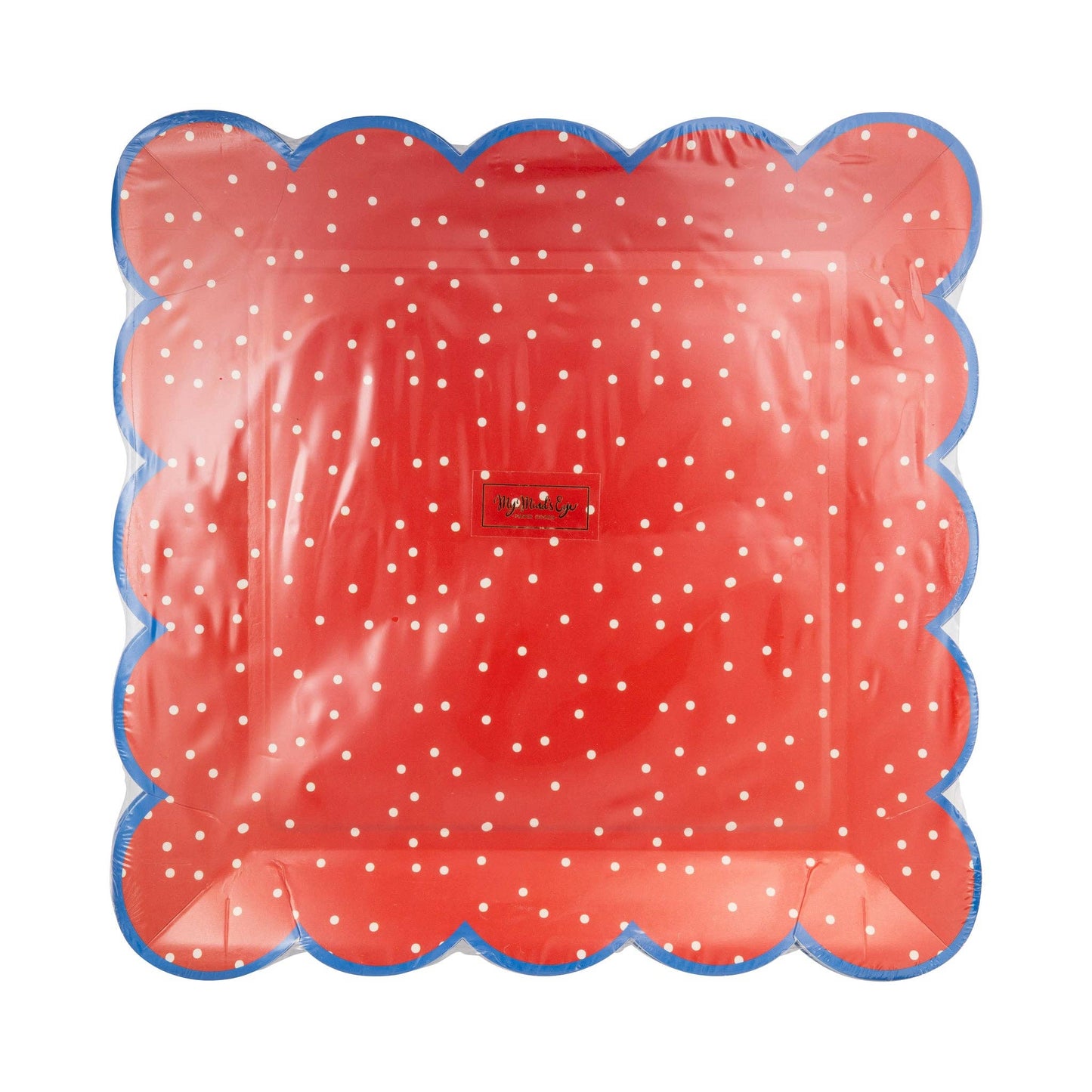 “Dot it Like It’s Hot” ♥️ Red Polka Dot 10" Paper Plate by My Minds Eye