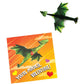 Kids launching flying dragon Valentine toys outdoors