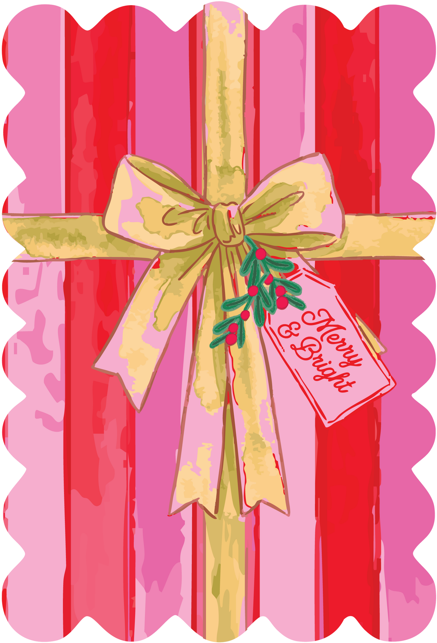 “Push Comes to Shove” 🎄 Christmas Mahjong Tile Pushers (Set of 2) by Girl Tribe Co