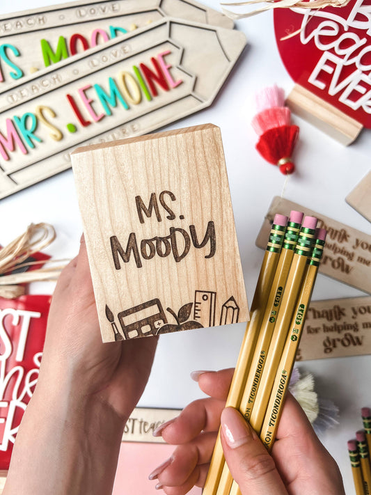 “Ms Moody” ✏️ Custom Pencil Holder