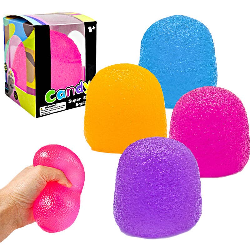 squishy bear cube stress relief in hand